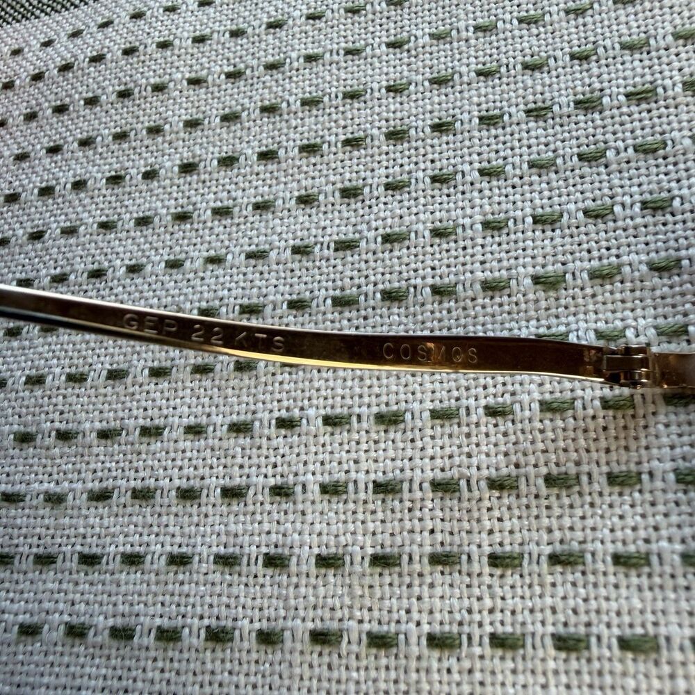 Vintage Eye Glasses Multi-Facets Cosmos 70s GEP 22 Kts Gold Women’s France - Picture 11 of 13